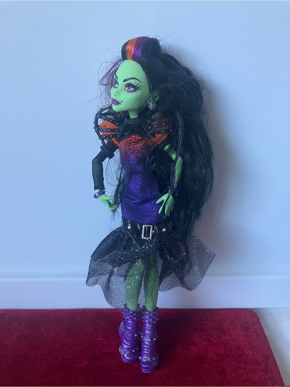 Monster High Casta Fierce Doll G1 Witch Green Mattel 2014 Incomplete As Is